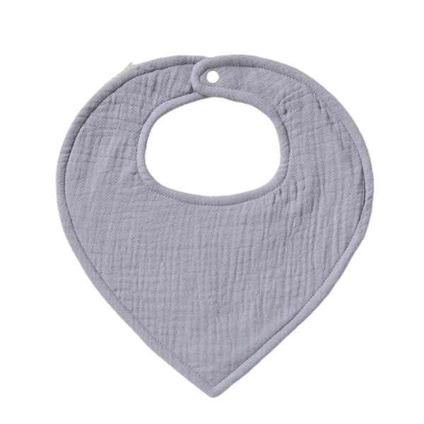 100% Cotton Super Absorbent Baby Muslin Bibs For Drooling-3