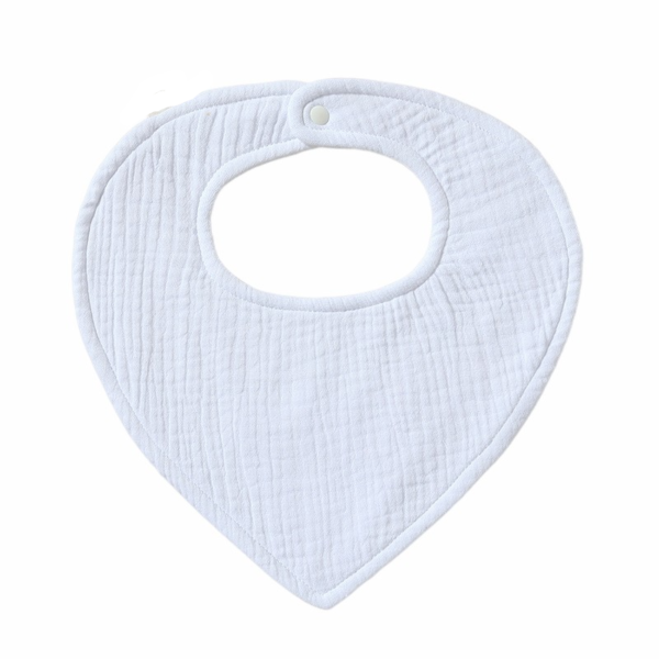 100% Cotton Super Absorbent Baby Muslin Bibs For Drooling-5