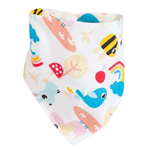 100% Cotton Triangle Scarf Drooling Children Soft Baby bibs-6