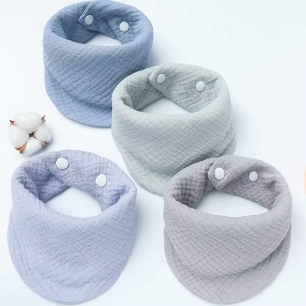 100% Organic Cotton unisex softy Baby Bibs a Set of 3-6