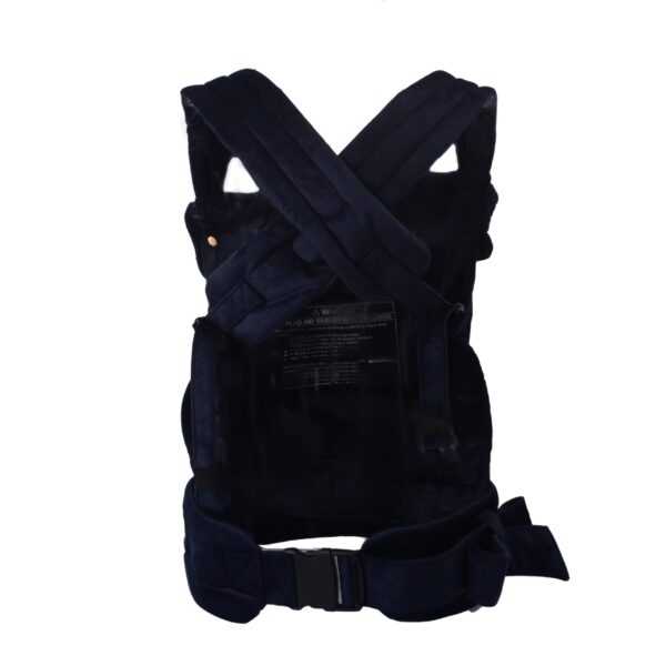 2024 Soft Ergonomic Velvet Dark Blue Baby Strap Backpack-3