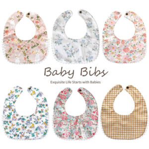 Baby Organic Cotton Bibs 6 Layers Water Absorption Baby Bib-1