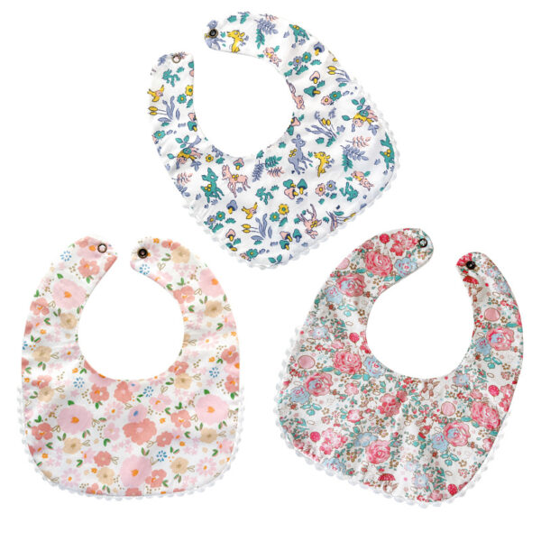 Baby Organic Cotton Bibs 6 Layers Water Absorption Baby Bib-2