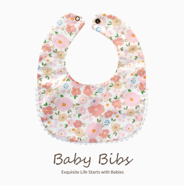 Baby Organic Cotton Bibs 6 Layers Water Absorption Baby Bib-5