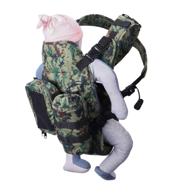 Camouflage multifunction Ergonomic Cotton Linen Baby Carrier-3