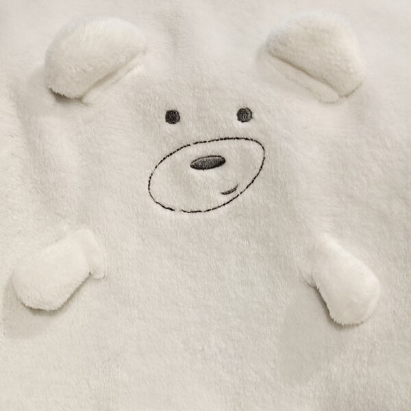 Cute bear Wool Baby Blanket Short Soft Fur Flannel Blanket-2