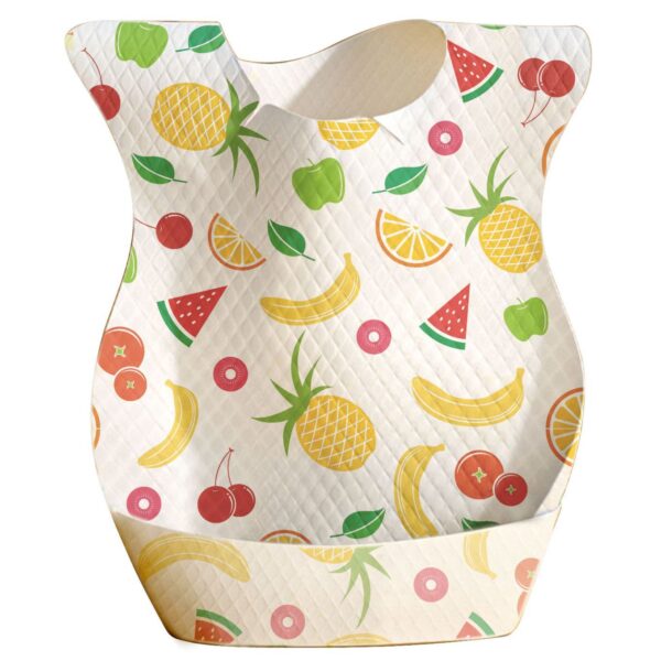 Disposable Soft Baby Bib Plain Cotton Mix Waterproof Opp Bag-1