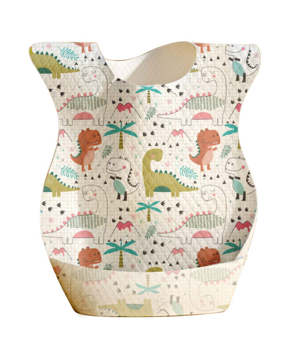 Disposable Soft Baby Bib Plain Cotton Mix Waterproof Opp Bag-3