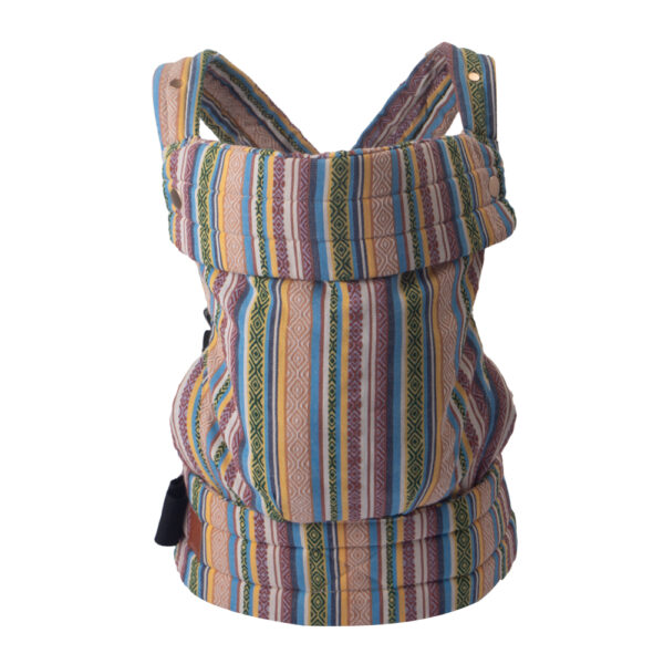 Ethnic Style Colorful Cotton Front and Rear Baby Carrier-2