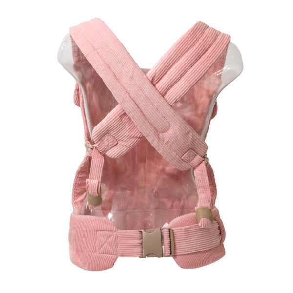 Hiking Corduroy Baby Carrier Front Kangaroo Baby Wrap-4