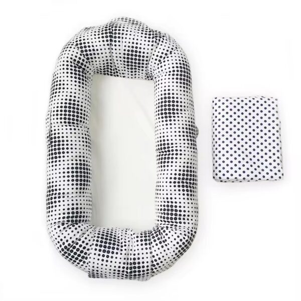 Modern organic newborn 100% cotton baby nest lounger-4