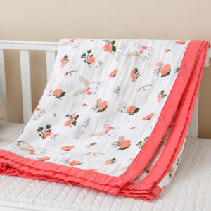 Pure Cotton Four-Layer Skin-Friendly Breathable baby Blanket-1