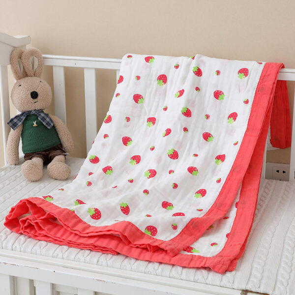 Pure Cotton Four-Layer Skin-Friendly Breathable baby Blanket-2