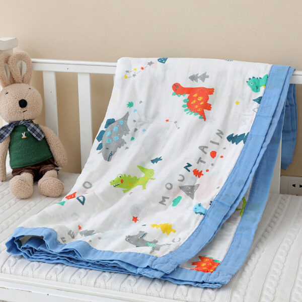 Pure Cotton Four-Layer Skin-Friendly Breathable baby Blanket-4