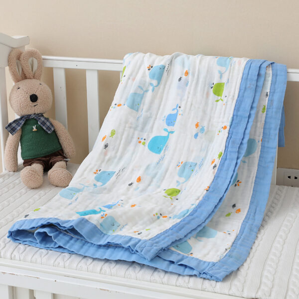 Pure Cotton Four-Layer Skin-Friendly Breathable baby Blanket-6