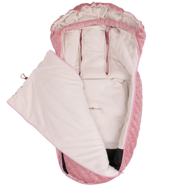 Velvet footmuff fleece winter pram stroller sleeping bag-3