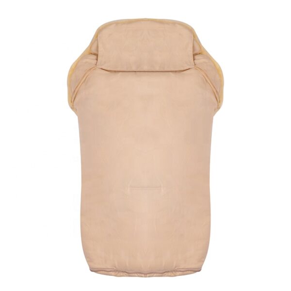 Warm sheepskin new born wool sleeping bag stroller footmuff-4