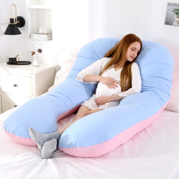 Design U Shaped Pregnancy Pillow maternity Full Body Pillow For Back Legs And Belly Support sleeping Pillow For Pregnant Women-2