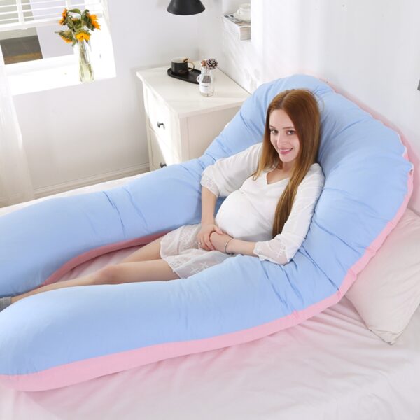 Design U Shaped Pregnancy Pillow maternity Full Body Pillow For Back Legs And Belly Support sleeping Pillow For Pregnant Women-5